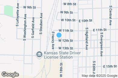 Map image of the property - 1129 S Forest Ave