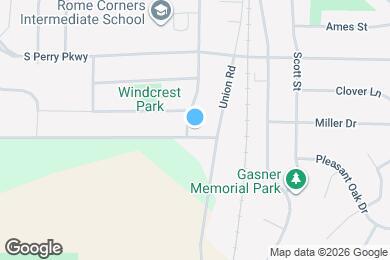 Map image of the property - 664 S Burr Oak Ave