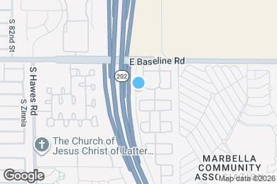Map image of the property - 8657 E Kiva Ave