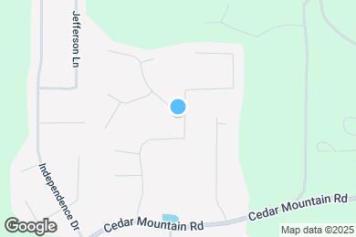 Map image of the property - 1625 Cedar Hill