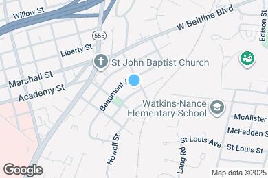 Map image of the property - 3415 Piedmont Ave