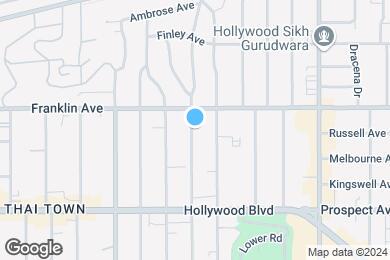 Map image of the property - The Kenmore Los Feliz