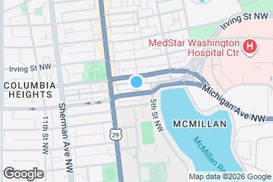 Map image of the property - 519 Harvard St NW