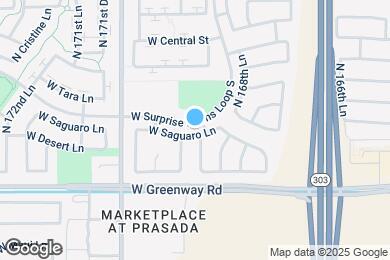 Map image of the property - 16954 W Saguaro Ln