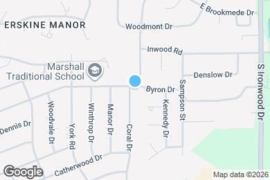 Map image of the property - 1536 Byron Dr