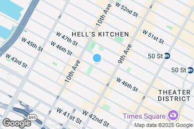 Map image of the property - 437 W 46th St