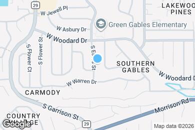 Map image of the property - 2180 S Estes St