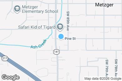 Map image of the property - 8612 SW Pine St