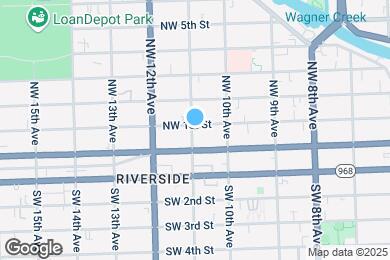 Map image of the property - 55 NW 11th Ave