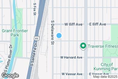 Map image of the property - 2399 S Cherokee St