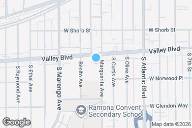 Map image of the property - 1417 S Marguerita Ave