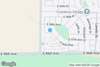 Map image of the property - 15370 E 97th Pl
