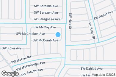 Map image of the property - 611 SW McComb Ave
