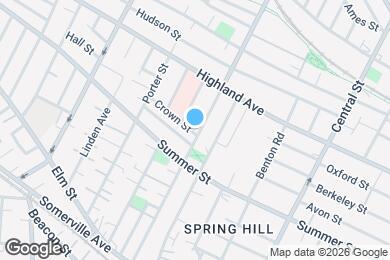 Map image of the property - 134 Lowell St