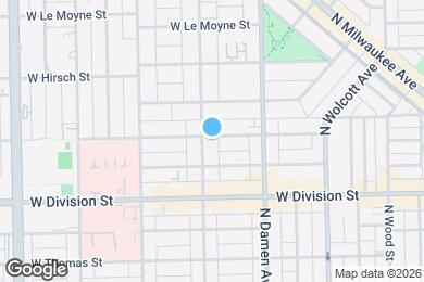 Map image of the property - 1253 N Hoyne Ave