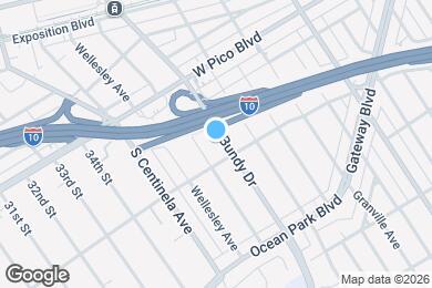 Map image of the property - 2481 S Bundy Dr