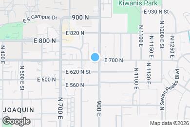 Map image of the property - 898 E 700 N