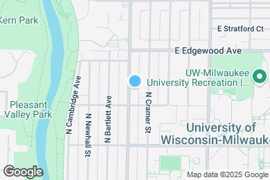 Map image of the property - 3426 N Oakland Ave