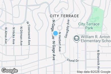 Map image of the property - 936 N Gage Ave