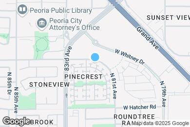 Map image of the property - 8190 W Purdue Ave