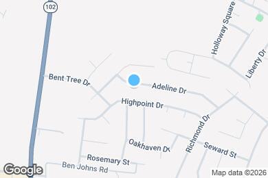 Map image of the property - 406 Adeline Dr
