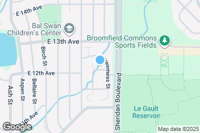 Map image of the property - 1123 E 12th Ave