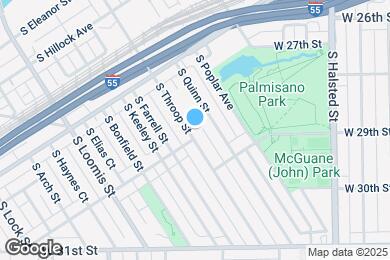 Map image of the property - 2877 S Throop St