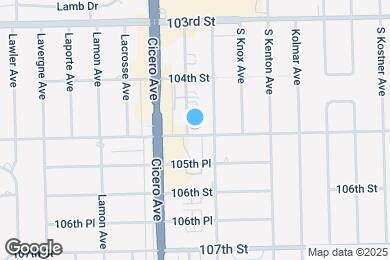 Map image of the property - 10445 S Keating Ave