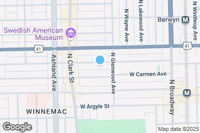 Map image of the property - 1427 W Winona St