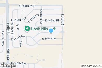 Map image of the property - 6318 E 141st Dr