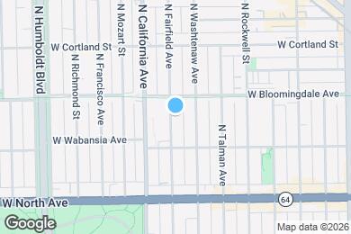 Map image of the property - 1735 N Fairfield Ave