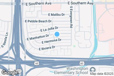 Map image of the property - 2450 E Hermosa Dr