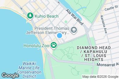 Map image of the property - 2575 Kuhio Ave
