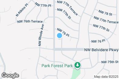 Map image of the property - 7616 N Serene Ave