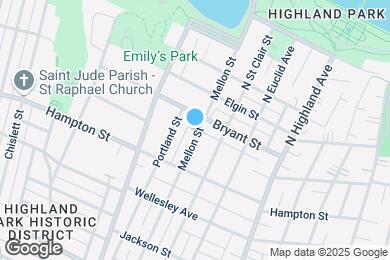 Map image of the property - 1147 Mellon St