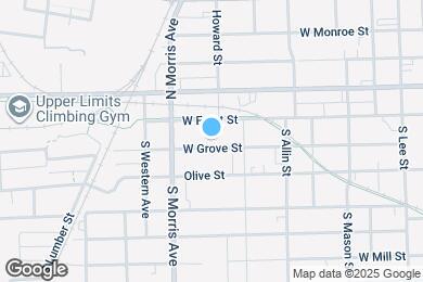 Map image of the property - 913 W Grove St