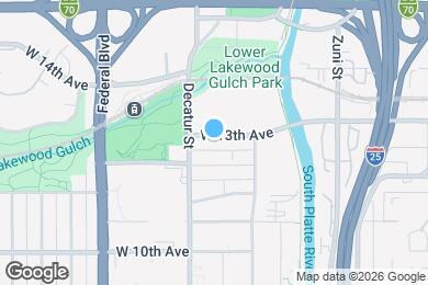 Map image of the property - 2708 W 13th Ave