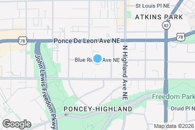 Map image of the property - 997 Blue Ridge Ave NE