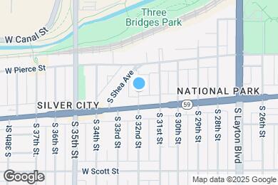 Map image of the property - 806 S 32nd St