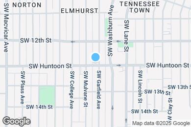 Map image of the property - 1239 SW Garfield Ave