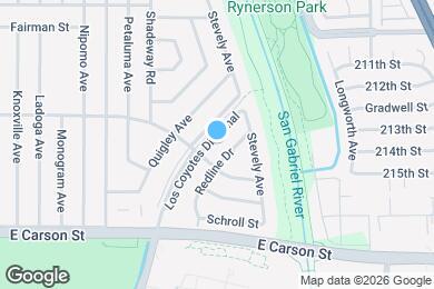 Map image of the property - 4220 Los Coyotes Diagonal