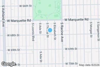 Map image of the property - 6755 S Throop St