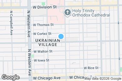 Map image of the property - 2212 W Augusta Blvd