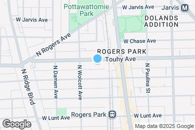 Map image of the property - 1817 W Touhy Ave