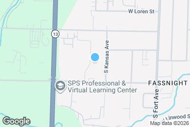 Map image of the property - 1332 S Lexington Ave