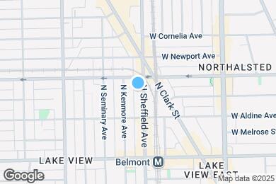 Map image of the property - 3338 N Sheffield Ave