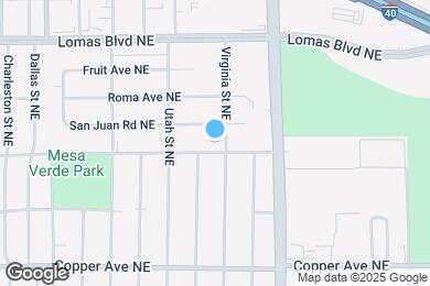 Map image of the property - 8413 Marquette Ave NE