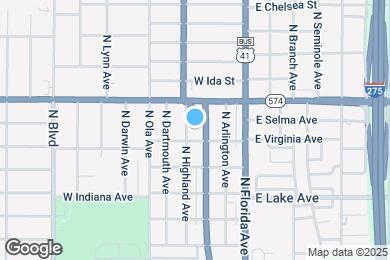 Map image of the property - 3905 N Highland Ave