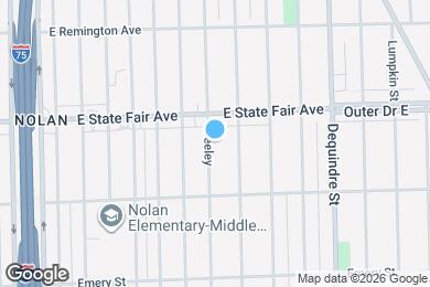 Map image of the property - 19704 Greeley