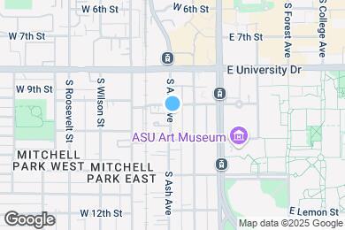 Map image of the property - 925 S Ash Ave